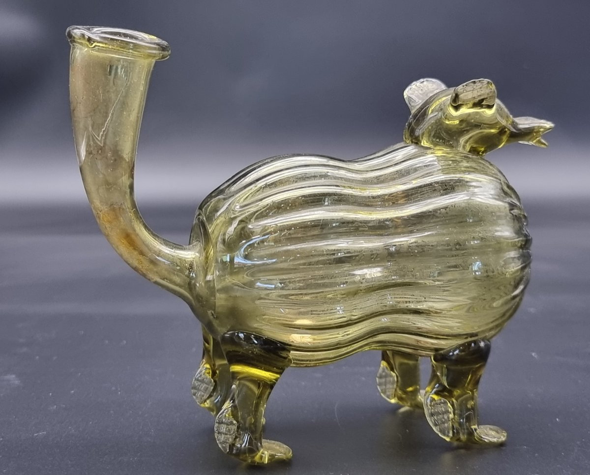 Petit chien en verre soufflé – Murano (?), XIXe siècle-photo-3