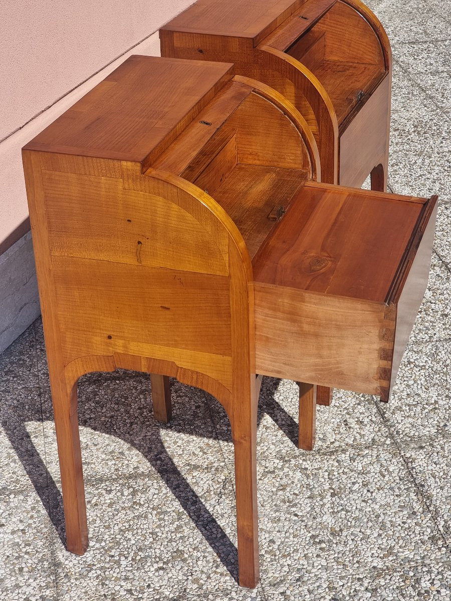 Pair Of Small Roll-top Secretaries, Venetian Area (probably Vicenza), Early 19th Century-photo-7