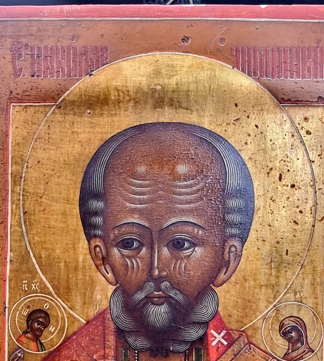 Russian Icon Of Saint Nicholas – Late 19th Century, Early 20th Century-photo-2