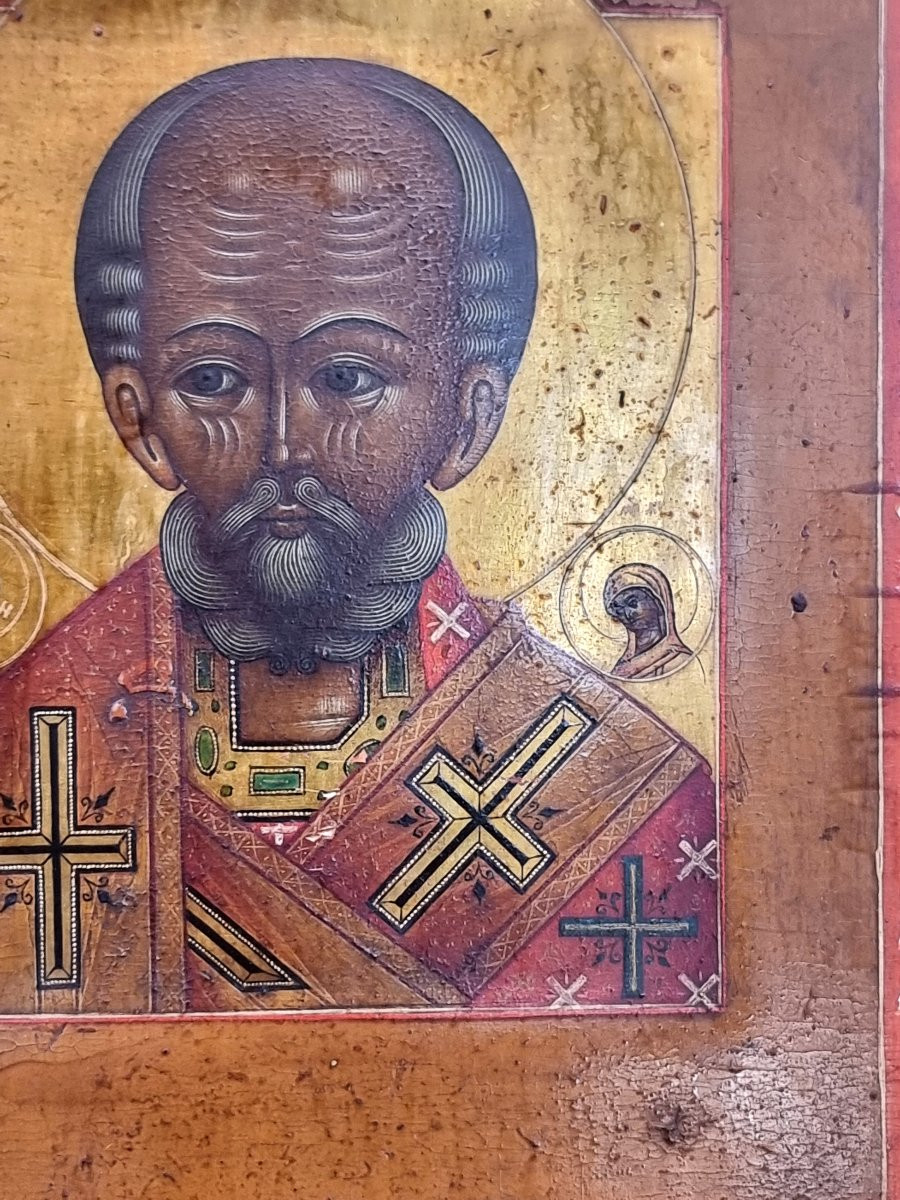 Russian Icon Of Saint Nicholas – Late 19th Century, Early 20th Century-photo-4