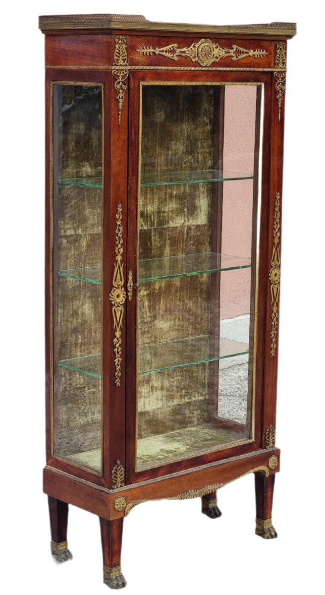 Mahogany And Gilt Bronze Display Cabinet – France, Napoleon III Period, Late 19th Century-photo-2
