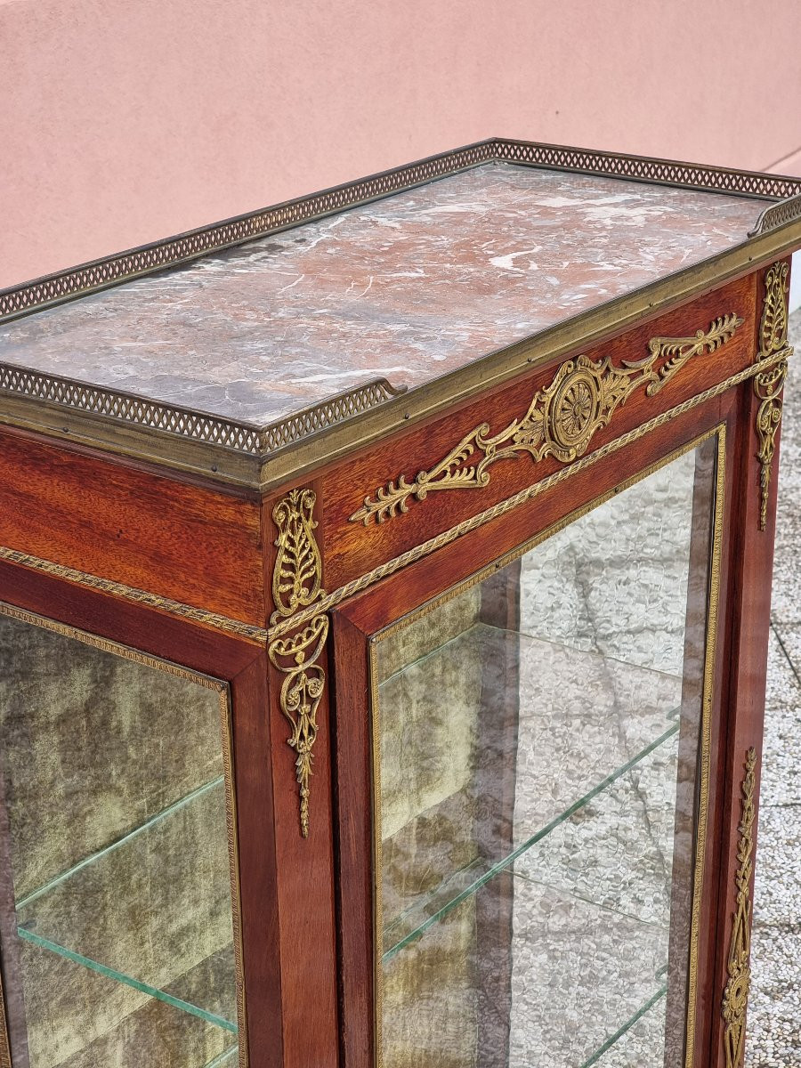 Mahogany And Gilt Bronze Display Cabinet – France, Napoleon III Period, Late 19th Century-photo-5