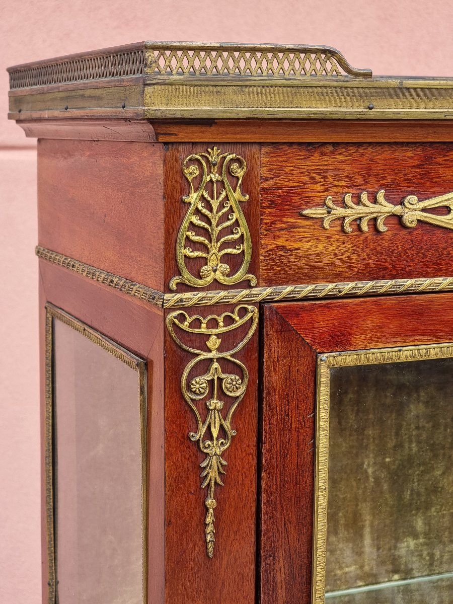 Mahogany And Gilt Bronze Display Cabinet – France, Napoleon III Period, Late 19th Century-photo-6