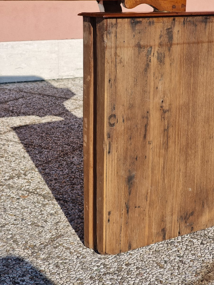 Table / bureau piémontais en noyer massif, XVIIIe siècle-photo-8