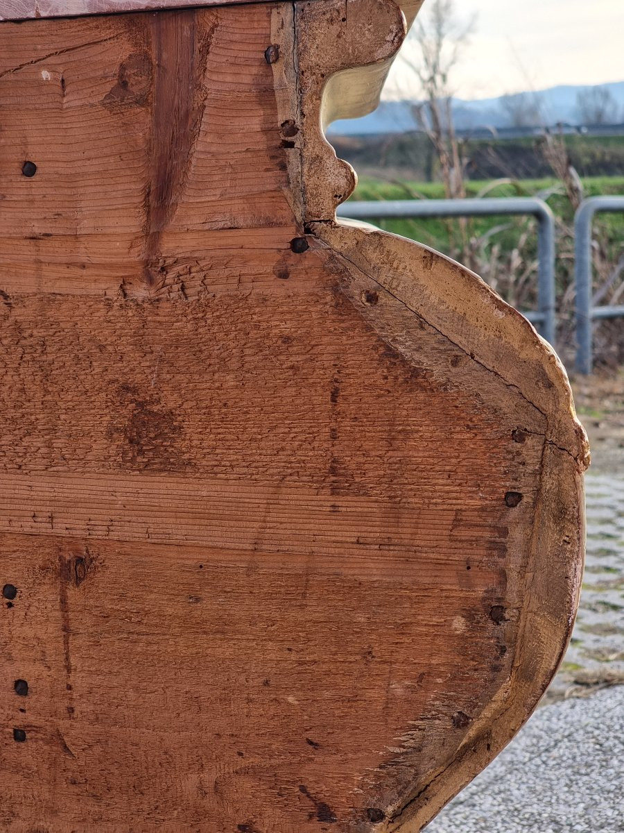 Lacquered And Gilded Bombé Commode, Venetian Area, 18th Century-photo-3