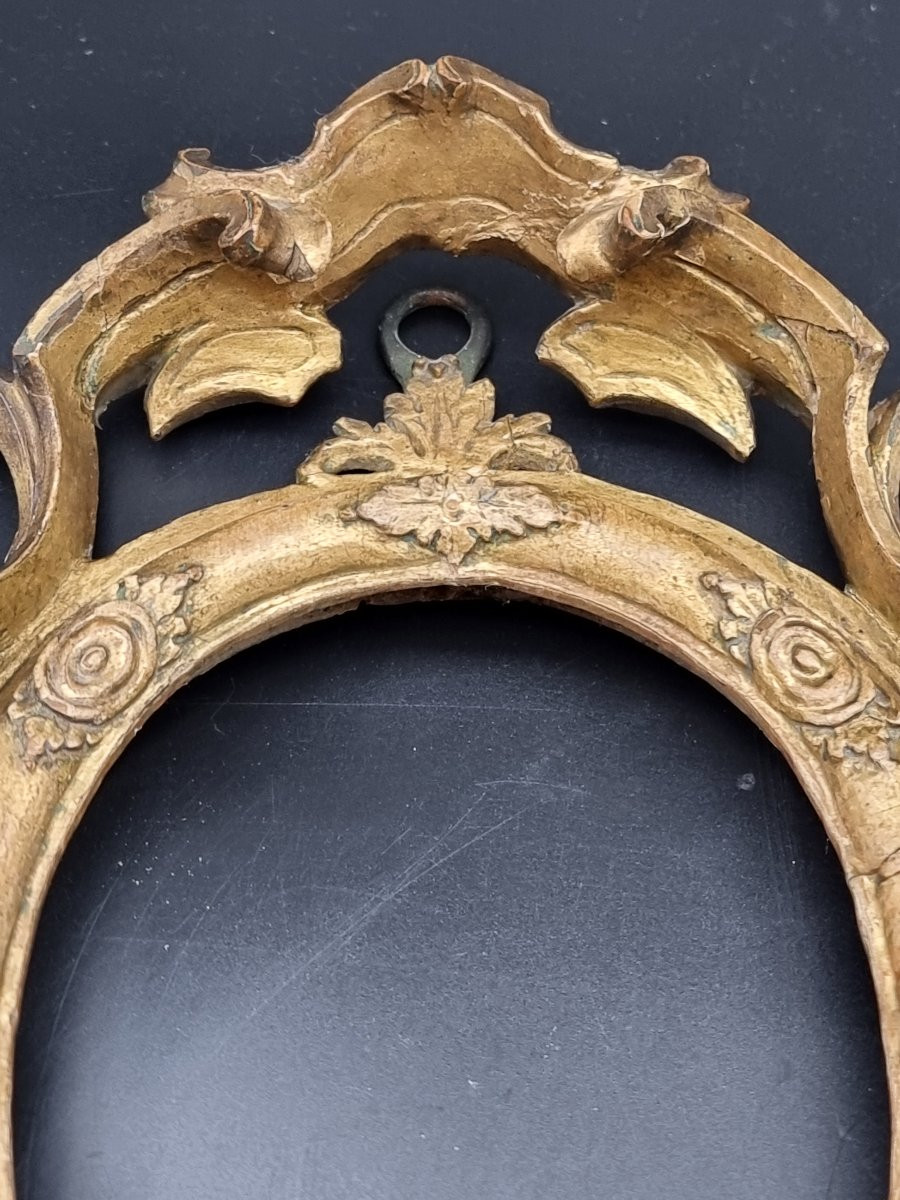 Carved And Gilt Oval Frame, Louis XVI Taste, Papal States-photo-3