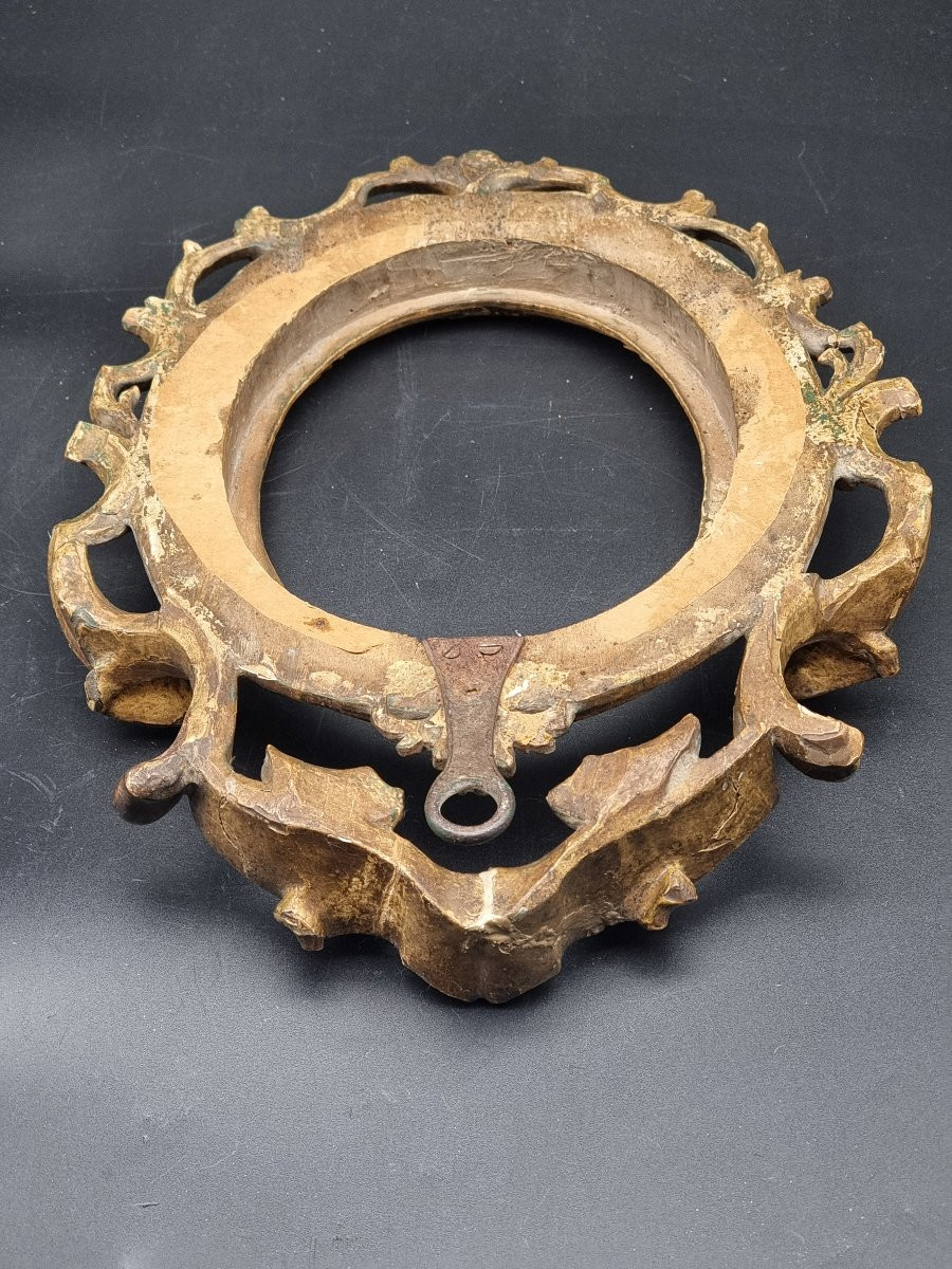 Carved And Gilt Oval Frame, Louis XVI Taste, Papal States-photo-6
