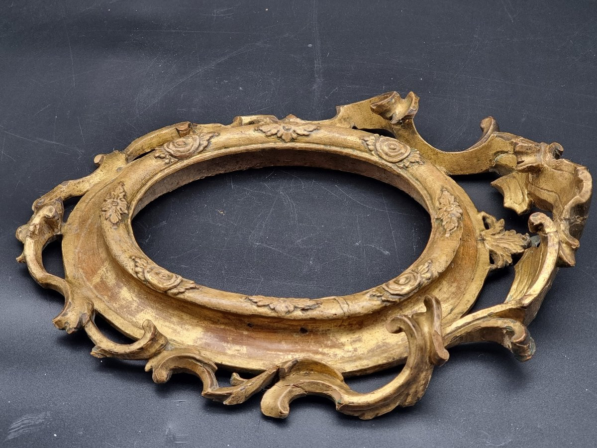 Carved And Gilt Oval Frame, Louis XVI Taste, Papal States-photo-7