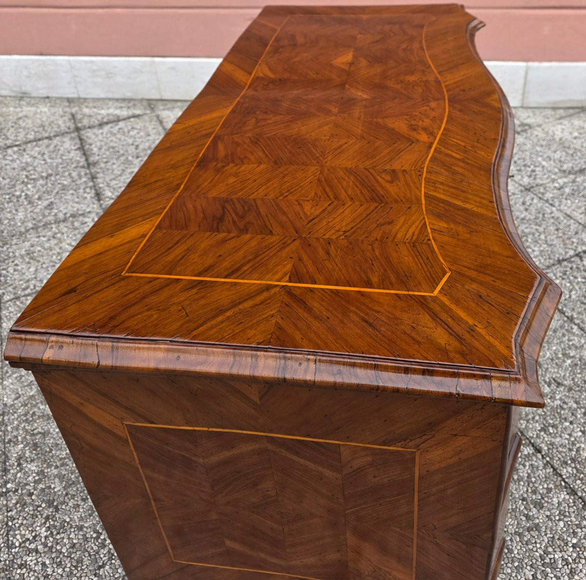 Serpentine Two-drawer Chest Of Drawers, Venetian School, First Half Of The 18th Century-photo-1
