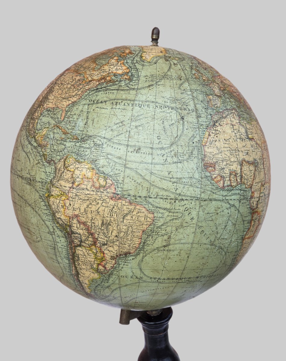 Globe terrestre français, G. Thomas, Paris, fin du XIXᵉ siècle-photo-2