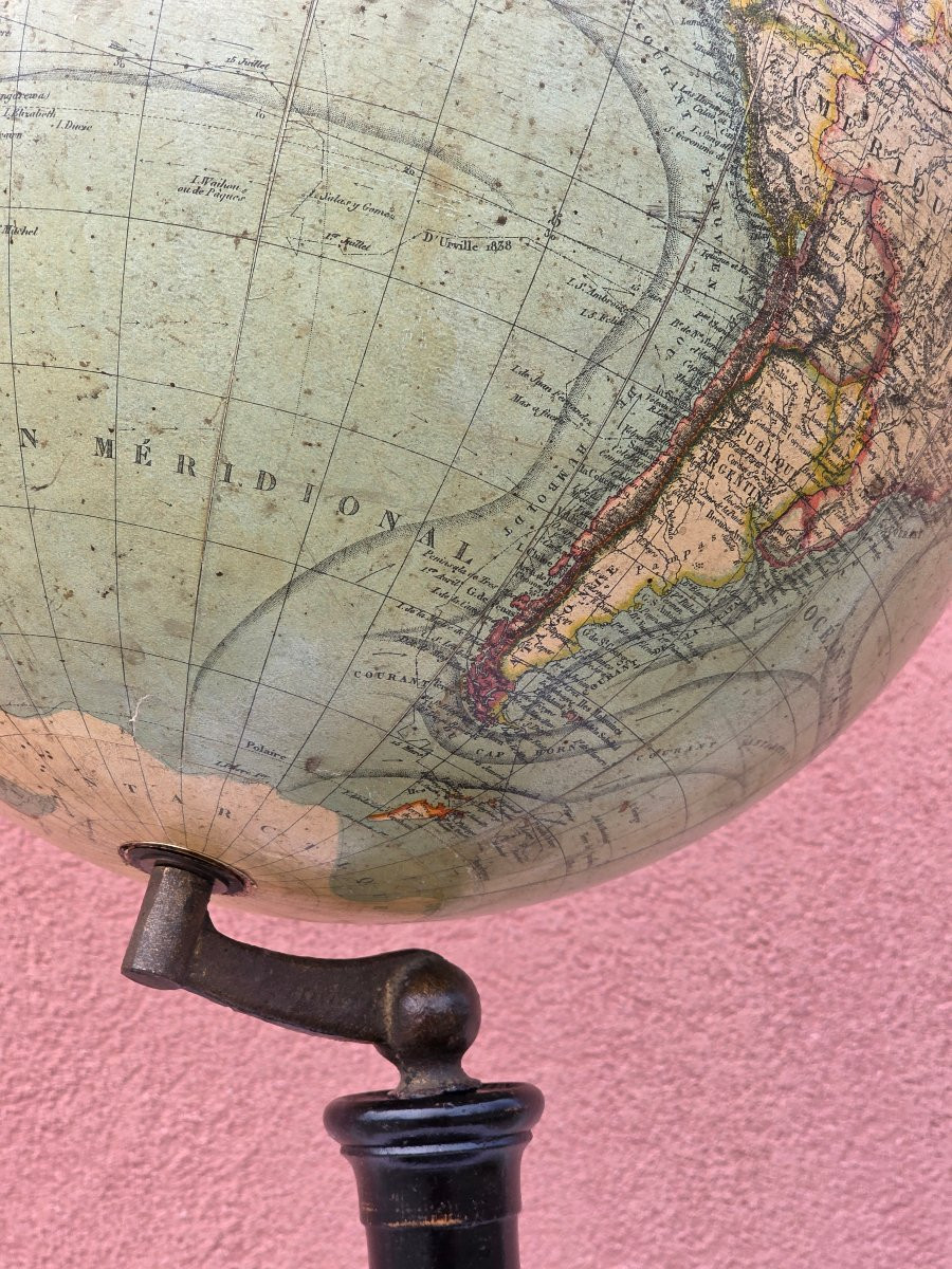 Globe terrestre français, G. Thomas, Paris, fin du XIXᵉ siècle-photo-4