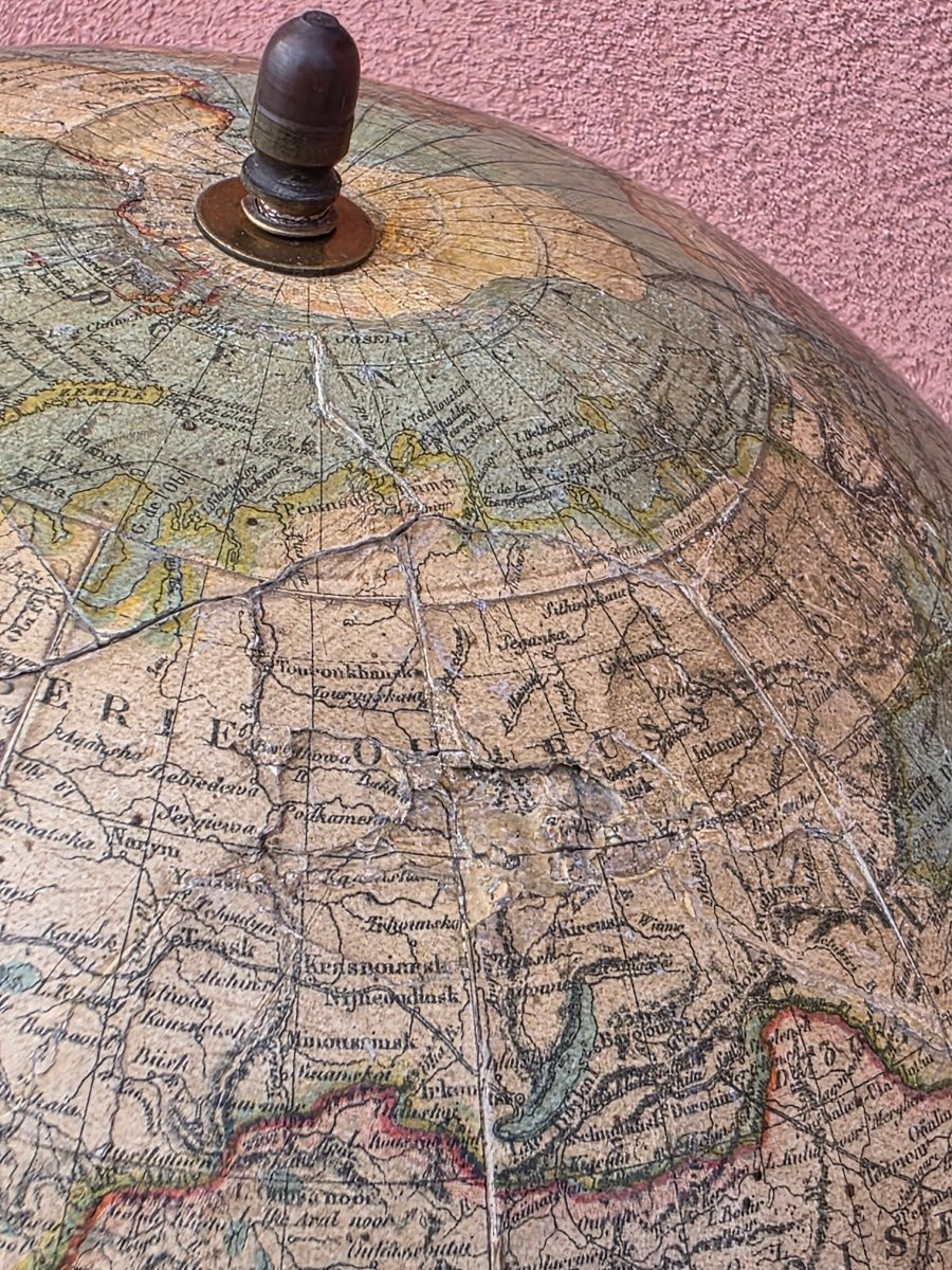 Globe terrestre français, G. Thomas, Paris, fin du XIXᵉ siècle-photo-1