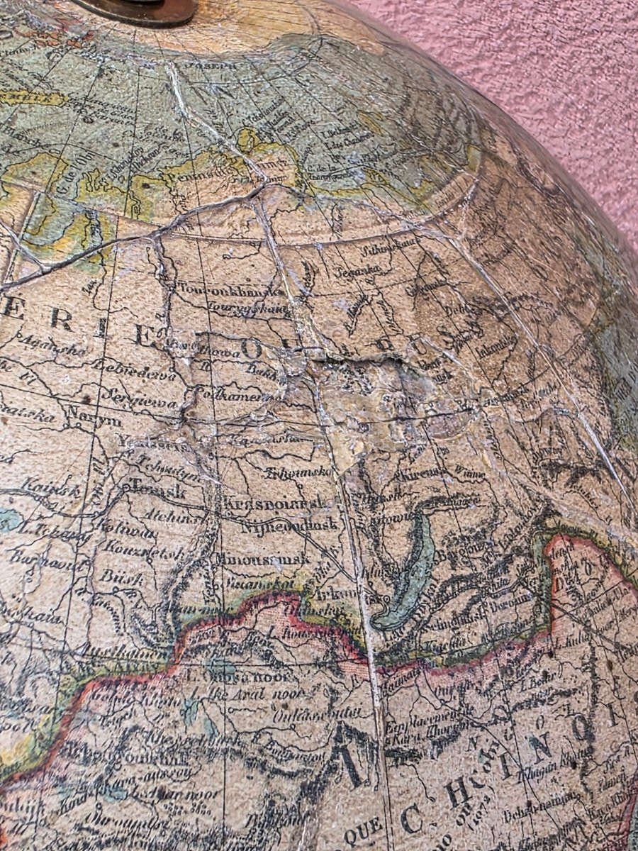 Globe terrestre français, G. Thomas, Paris, fin du XIXᵉ siècle-photo-2