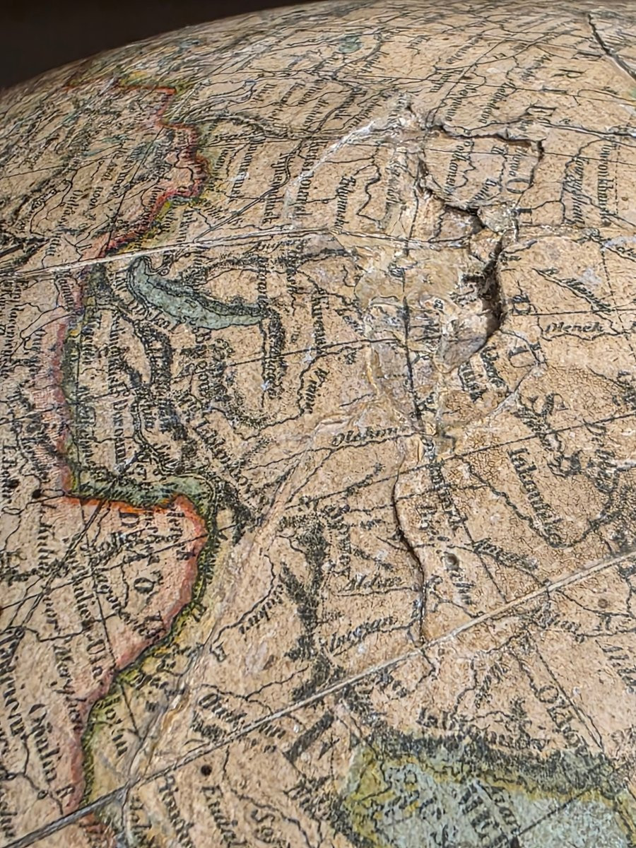 Globe terrestre français, G. Thomas, Paris, fin du XIXᵉ siècle-photo-3