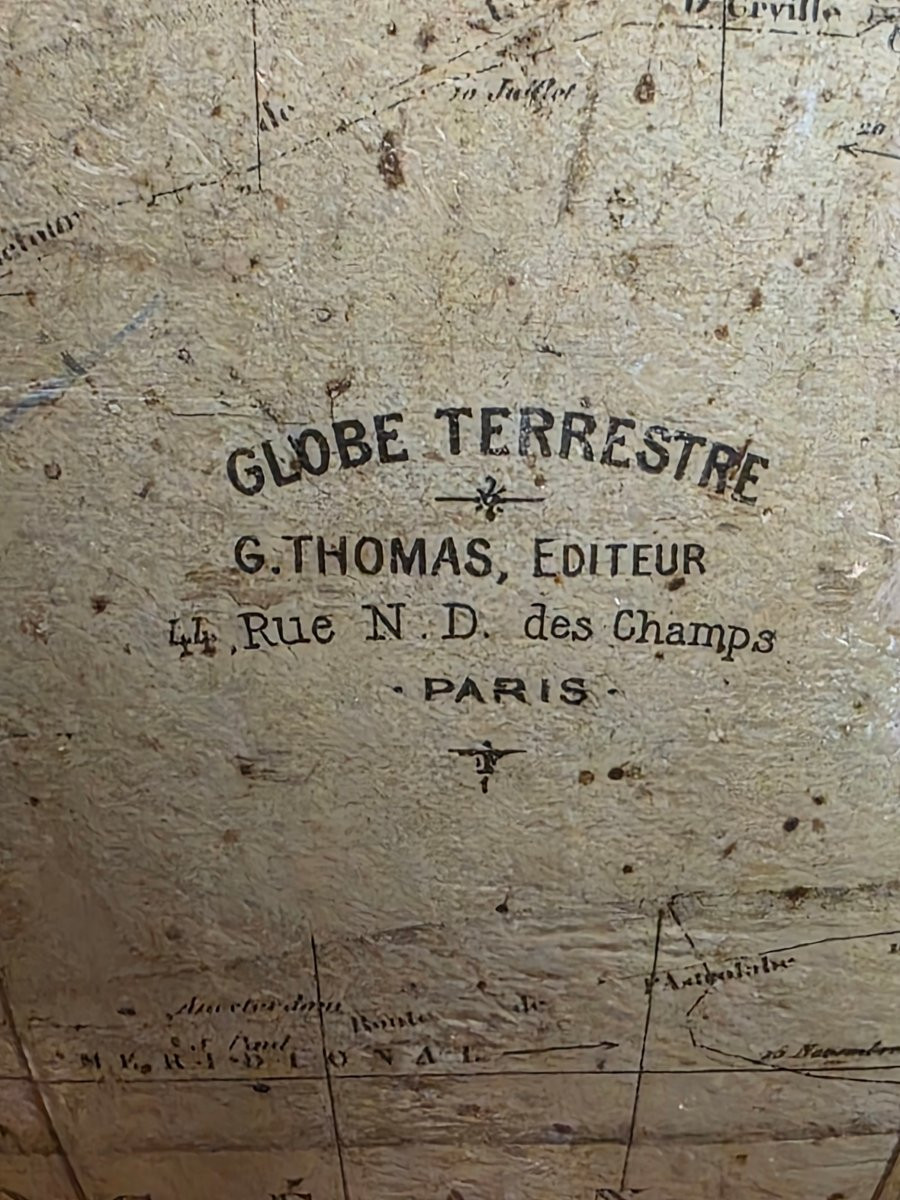 Globe terrestre français, G. Thomas, Paris, fin du XIXᵉ siècle-photo-5