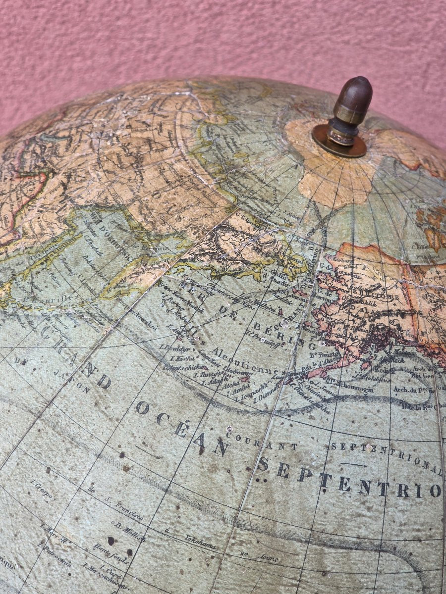 Globe terrestre français, G. Thomas, Paris, fin du XIXᵉ siècle-photo-6