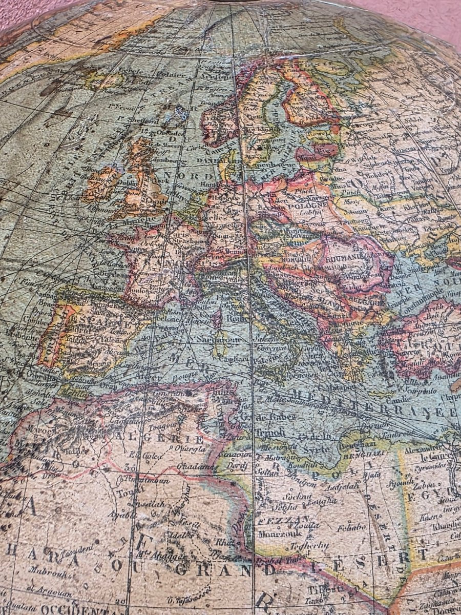 Globe terrestre français, G. Thomas, Paris, fin du XIXᵉ siècle-photo-8
