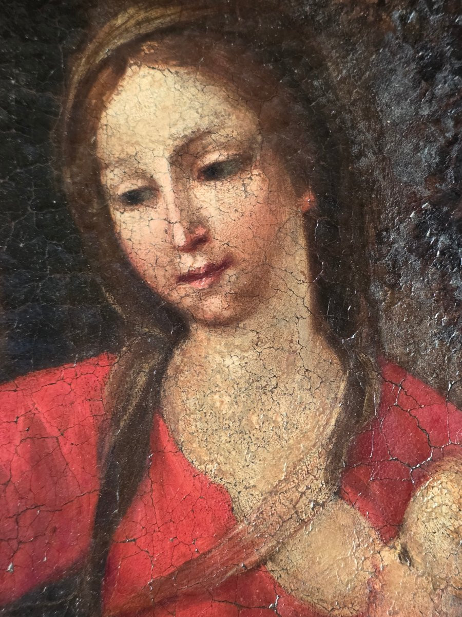 Allégorie de la Charité École de l’Italie centrale, XVIIe siècle-photo-2