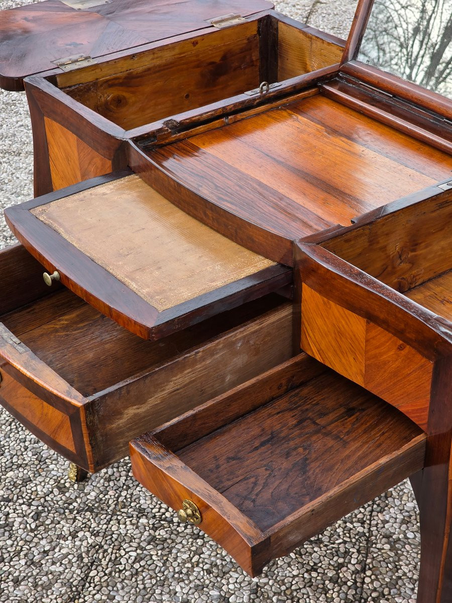 Louis XVI Dressing Table In Bois De Rose And Rosewood, Late 18th Century-photo-1