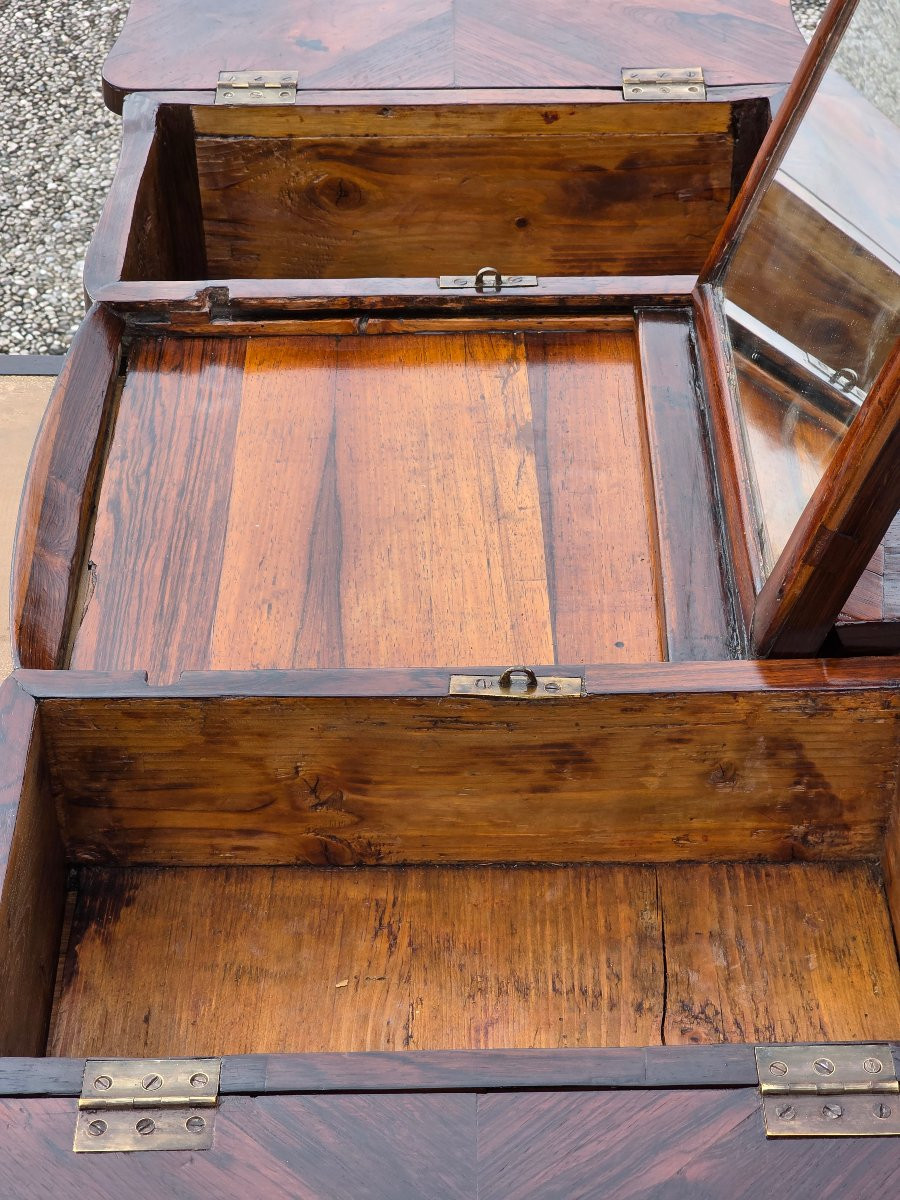 Louis XVI Dressing Table In Bois De Rose And Rosewood, Late 18th Century-photo-2