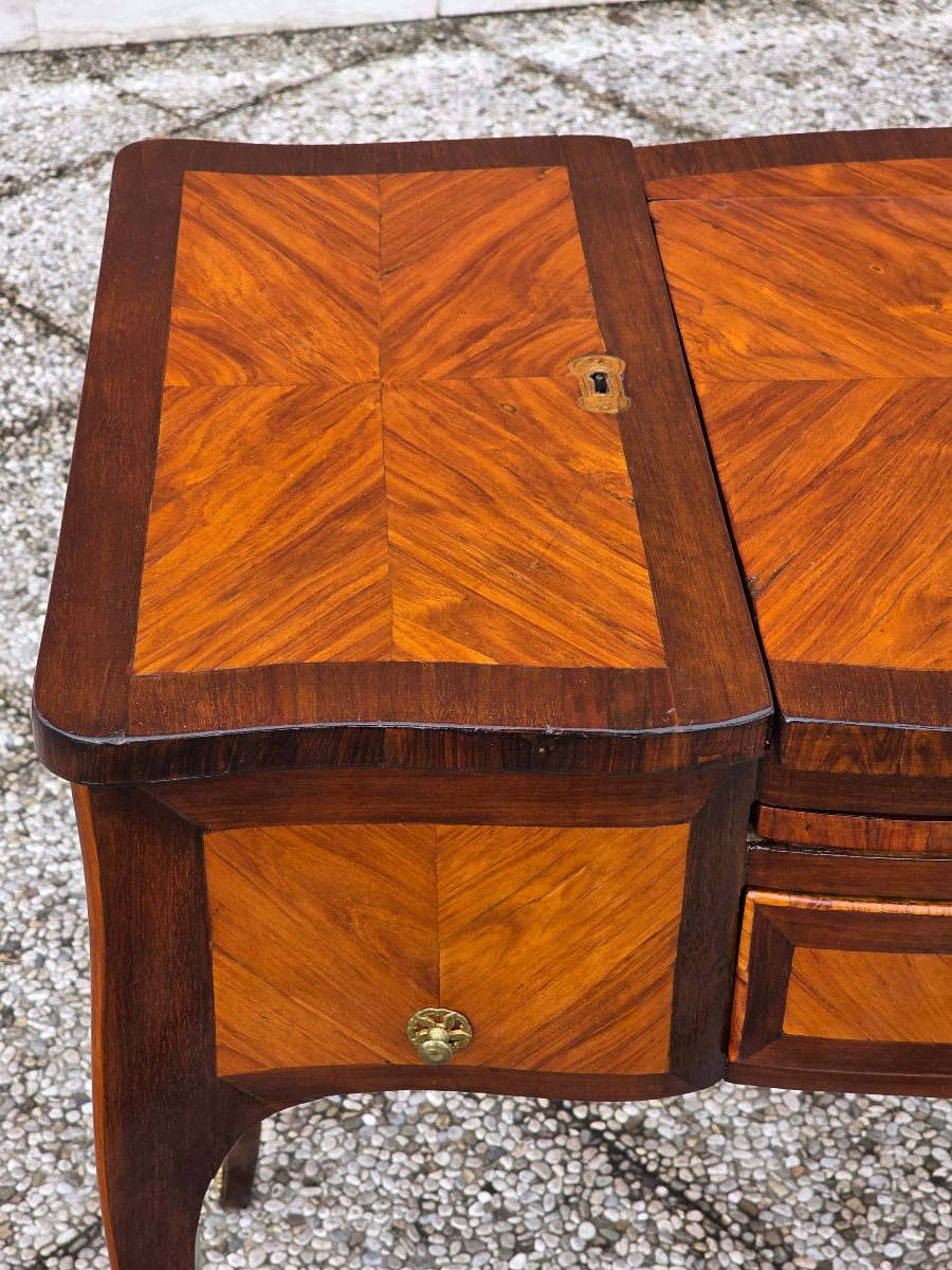 Louis XVI Dressing Table In Bois De Rose And Rosewood, Late 18th Century-photo-3