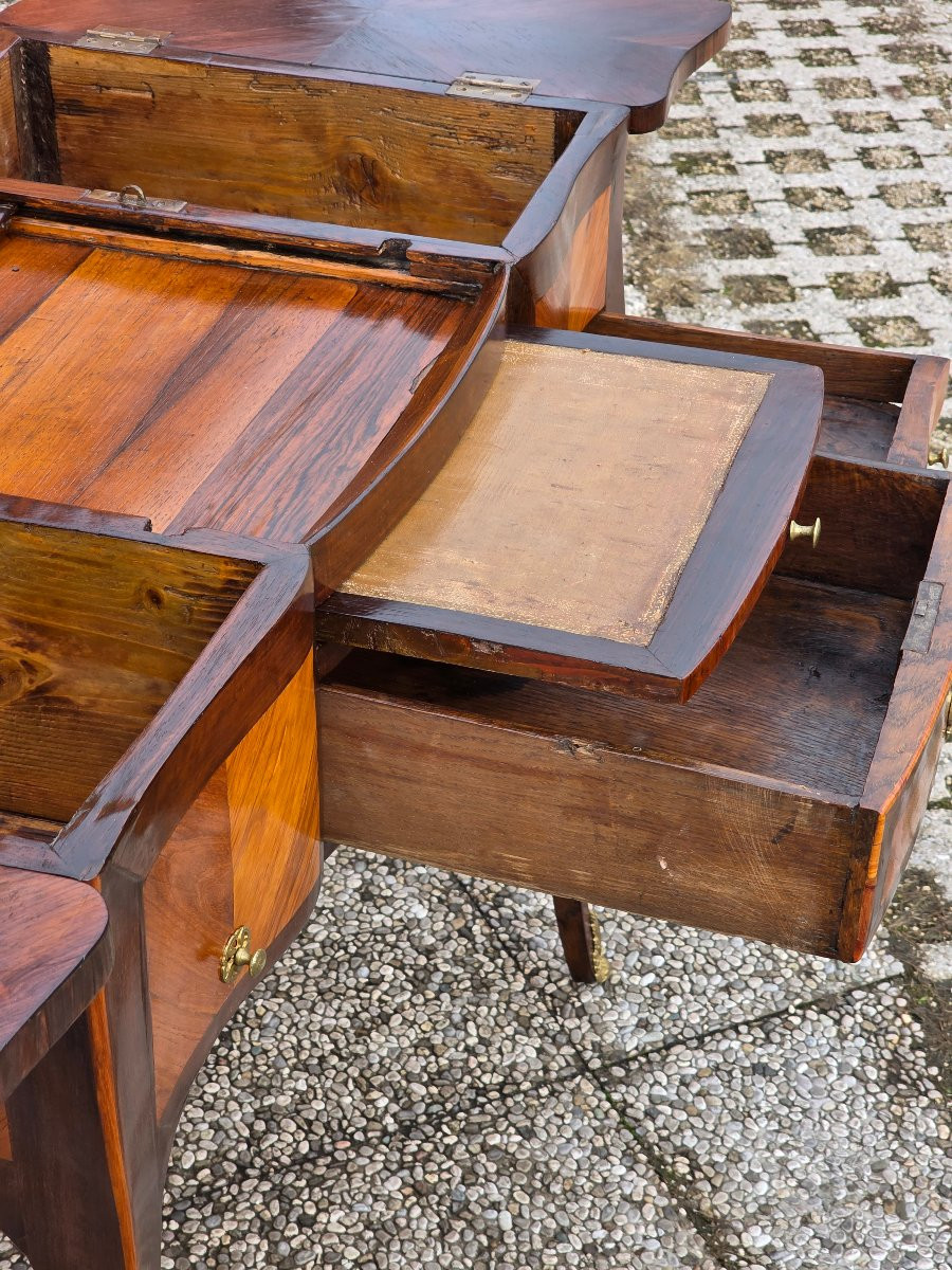 Louis XVI Dressing Table In Bois De Rose And Rosewood, Late 18th Century-photo-6