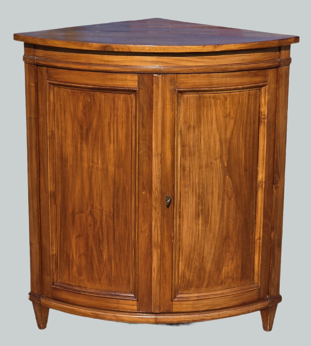 Venetian Cherrywood Corner Cabinet With Two Doors, Austro-venetian Period, Late 19th Centur
