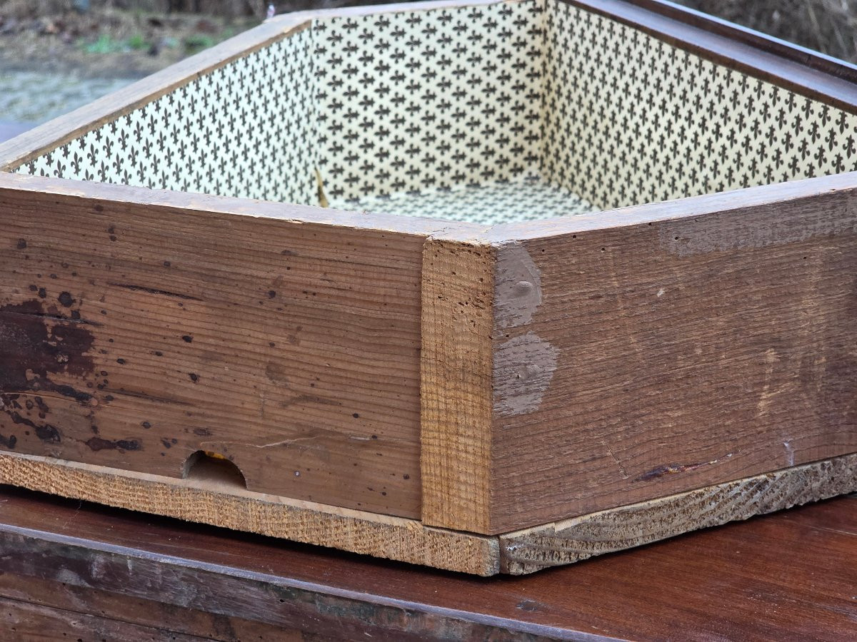 Buffet vénitien galbé en bois fruitier, art populaire, fin du XIXe siècle-photo-6