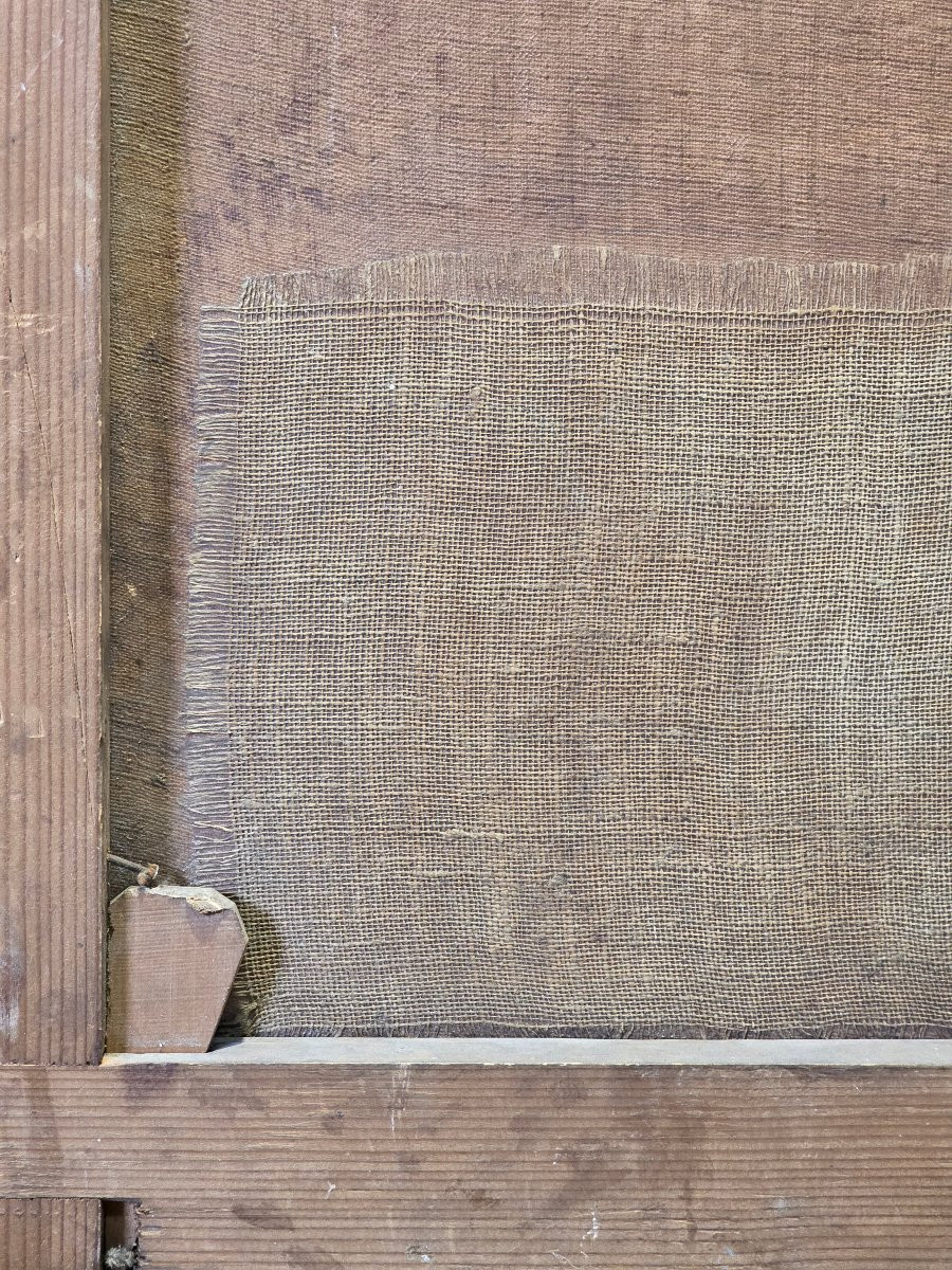 Romantic Moonlight Landscape With Ruins, Italian School, 19th Century-photo-1