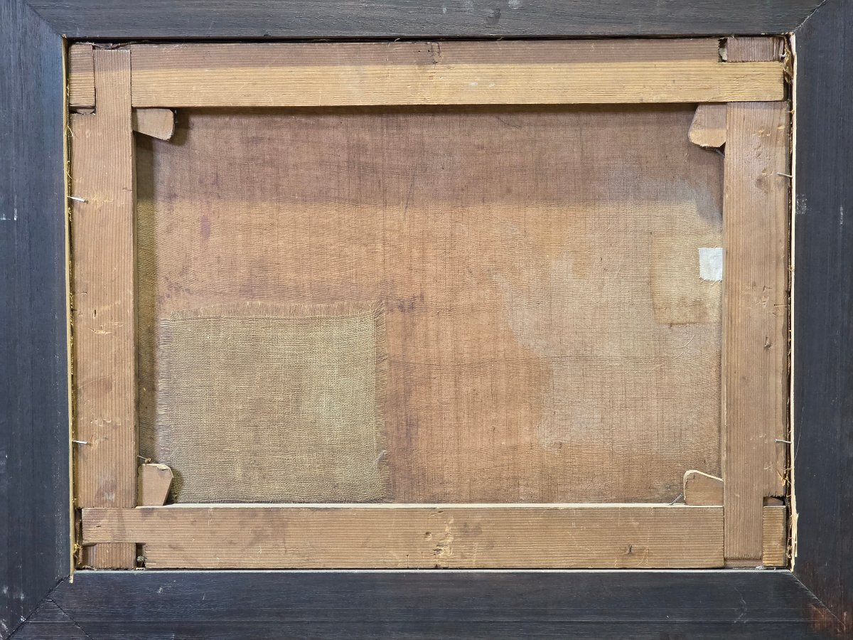 Romantic Moonlight Landscape With Ruins, Italian School, 19th Century-photo-2