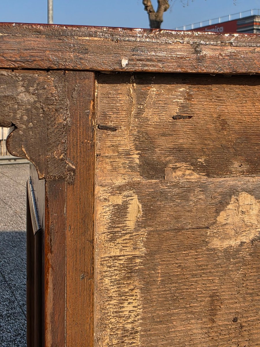 Buffet galbé en noyer et ronce d’olivier, région lombardo-vénitienne, XVIIIe siècle-photo-2