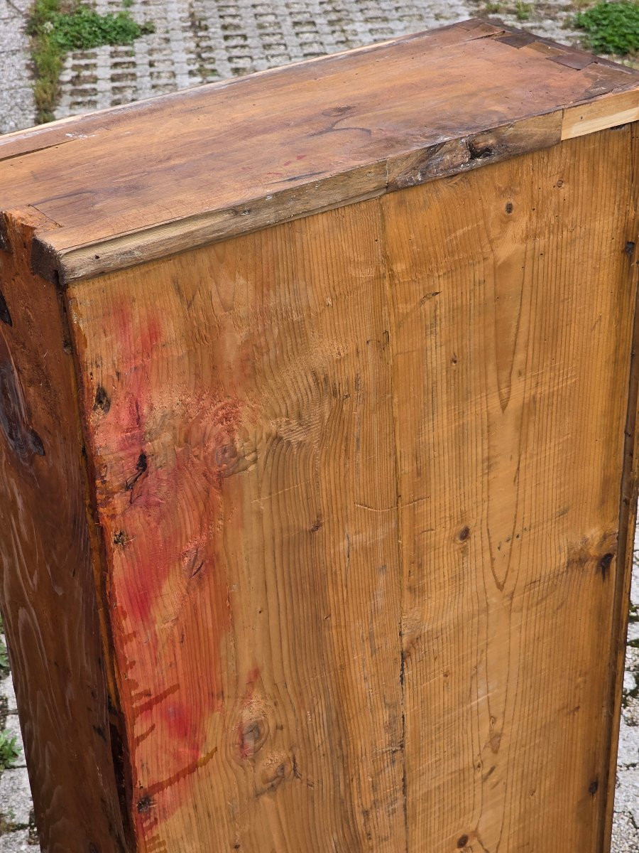 Carlo X–louis Philippe Chest Of Drawers In Walnut And Burl, Italy, Circa 1830-photo-3