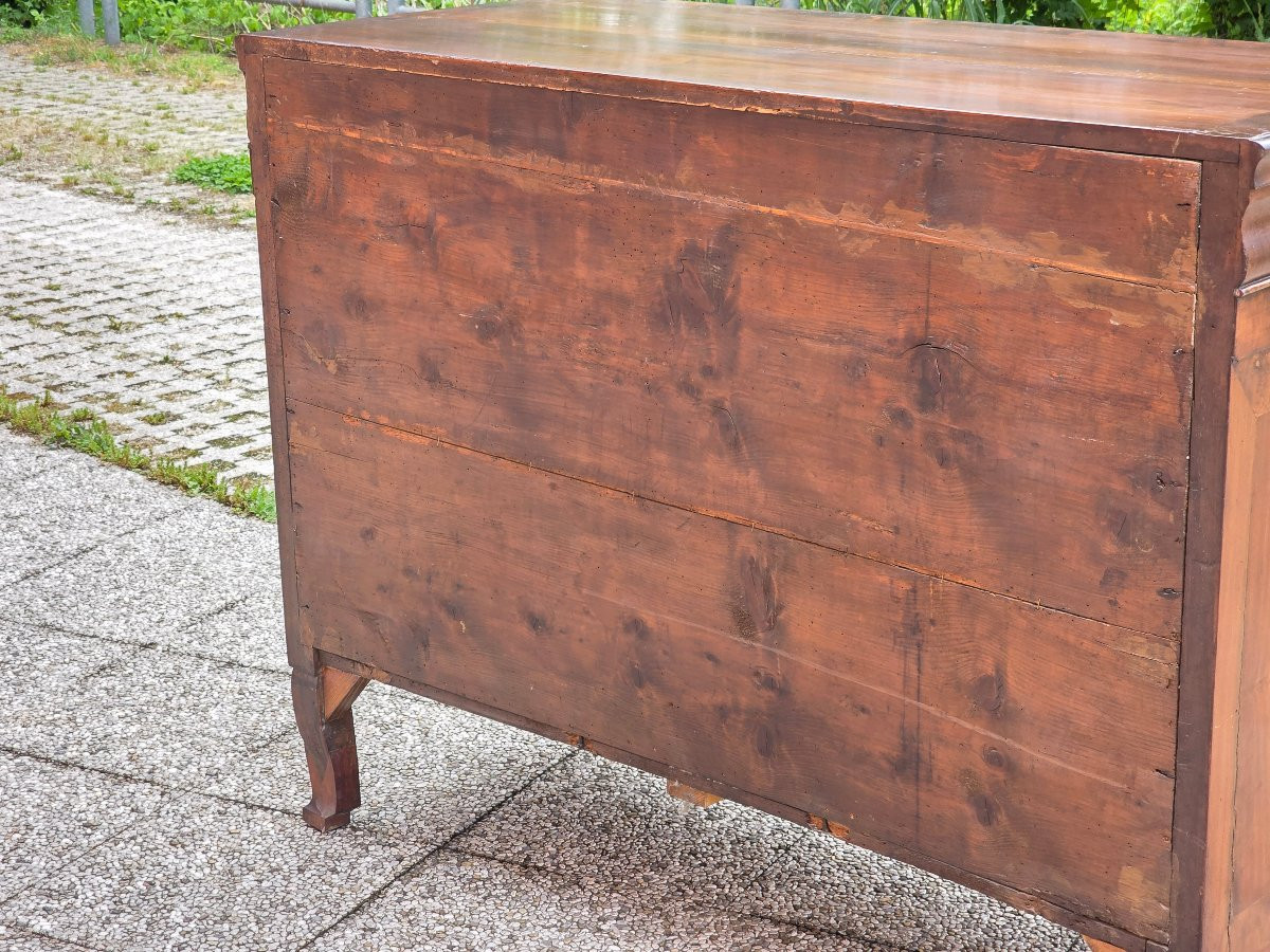 Carlo X–louis Philippe Chest Of Drawers In Walnut And Burl, Italy, Circa 1830-photo-5