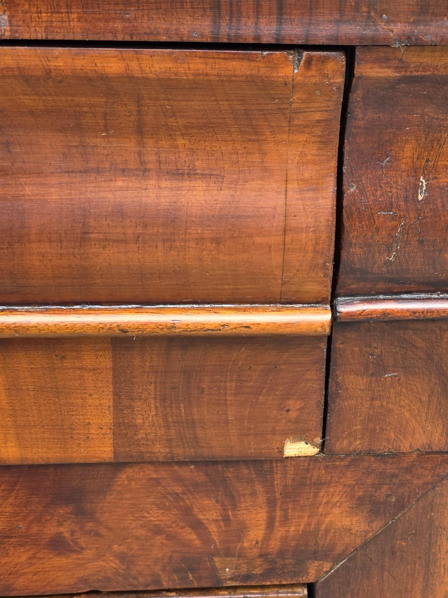 Carlo X–louis Philippe Chest Of Drawers In Walnut And Burl, Italy, Circa 1830-photo-6