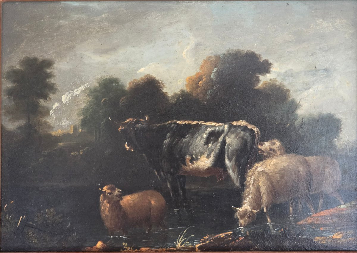 Paire de peintures sur cuivre – École flamande/hollandaise – Entourage de Michiel Carree-photo-2