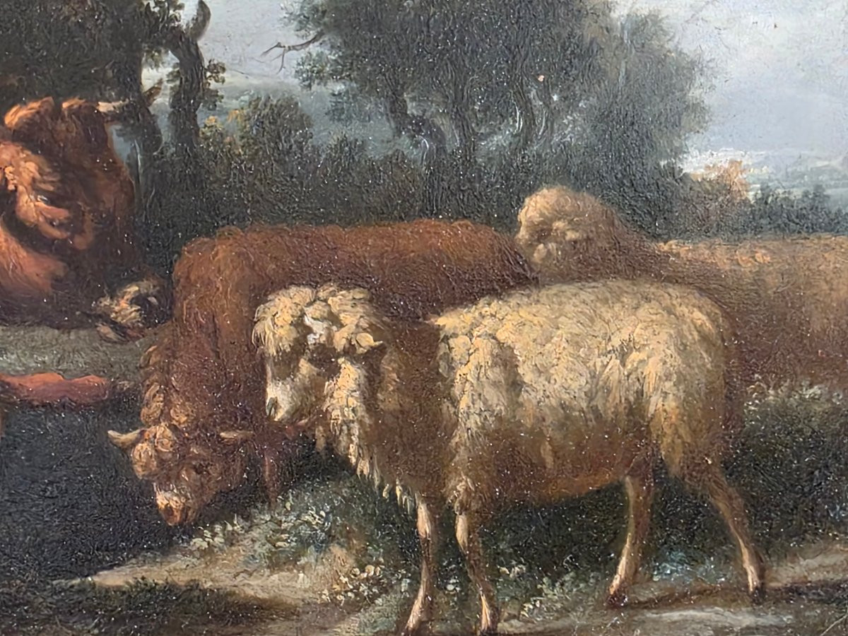Paire de peintures sur cuivre – École flamande/hollandaise – Entourage de Michiel Carree-photo-3