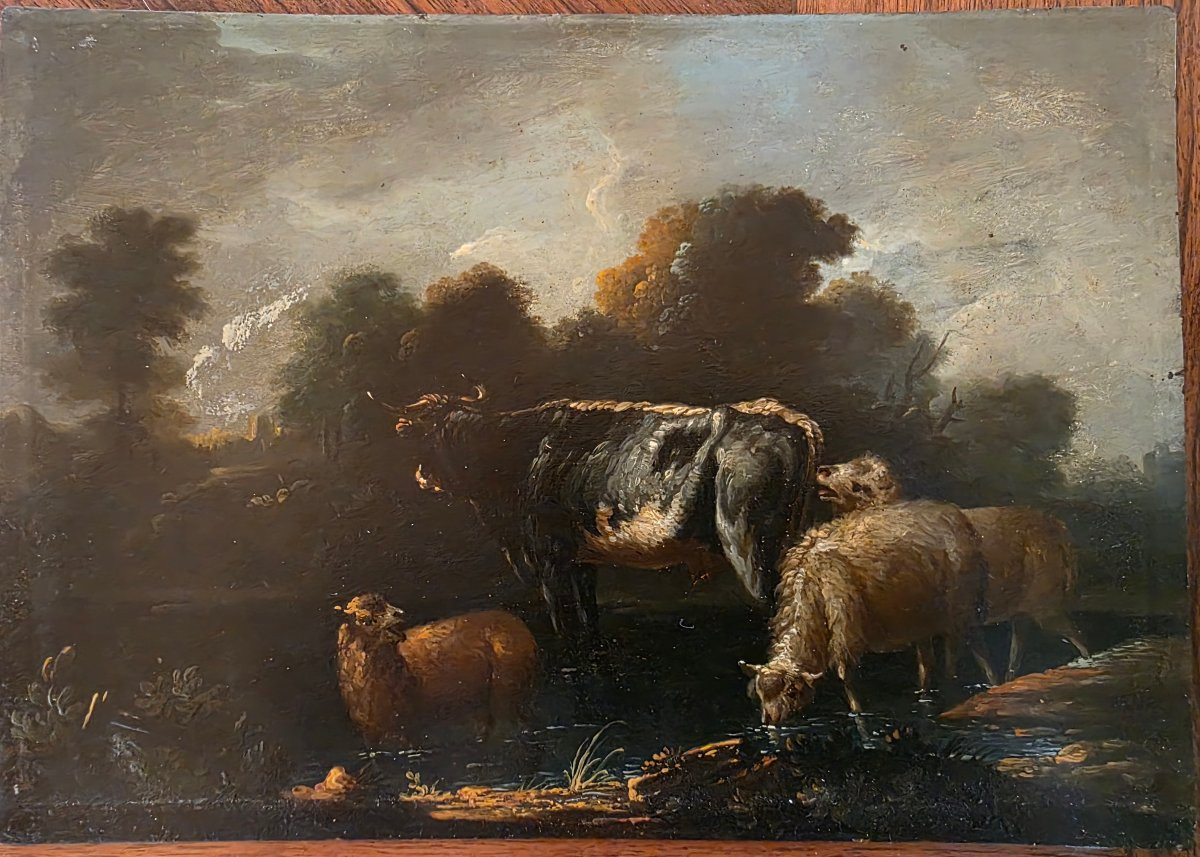 Paire de peintures sur cuivre – École flamande/hollandaise – Entourage de Michiel Carree-photo-7
