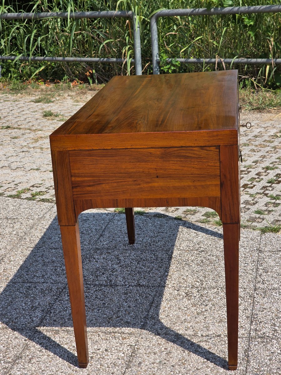 Venetian Directoire-style Writing Desk In Walnut – Vicenza Area, Early 19th Century-photo-4