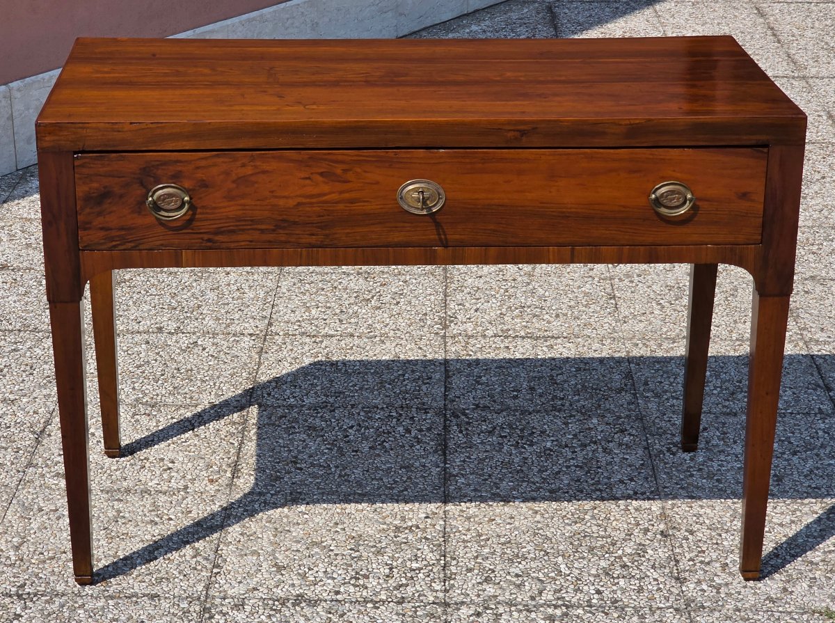 Venetian Directoire-style Writing Desk In Walnut – Vicenza Area, Early 19th Century-photo-5
