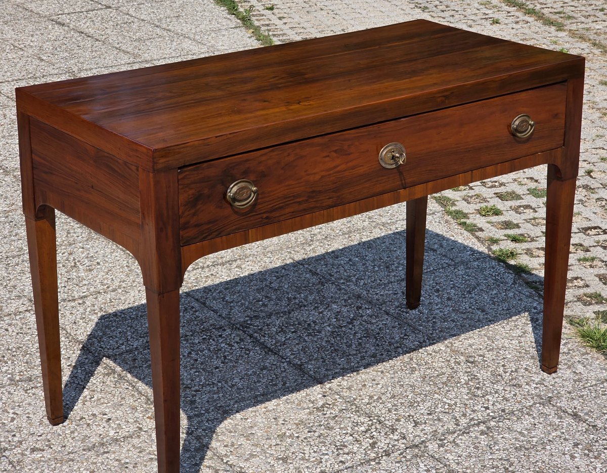 Venetian Directoire-style Writing Desk In Walnut – Vicenza Area, Early 19th Century-photo-6