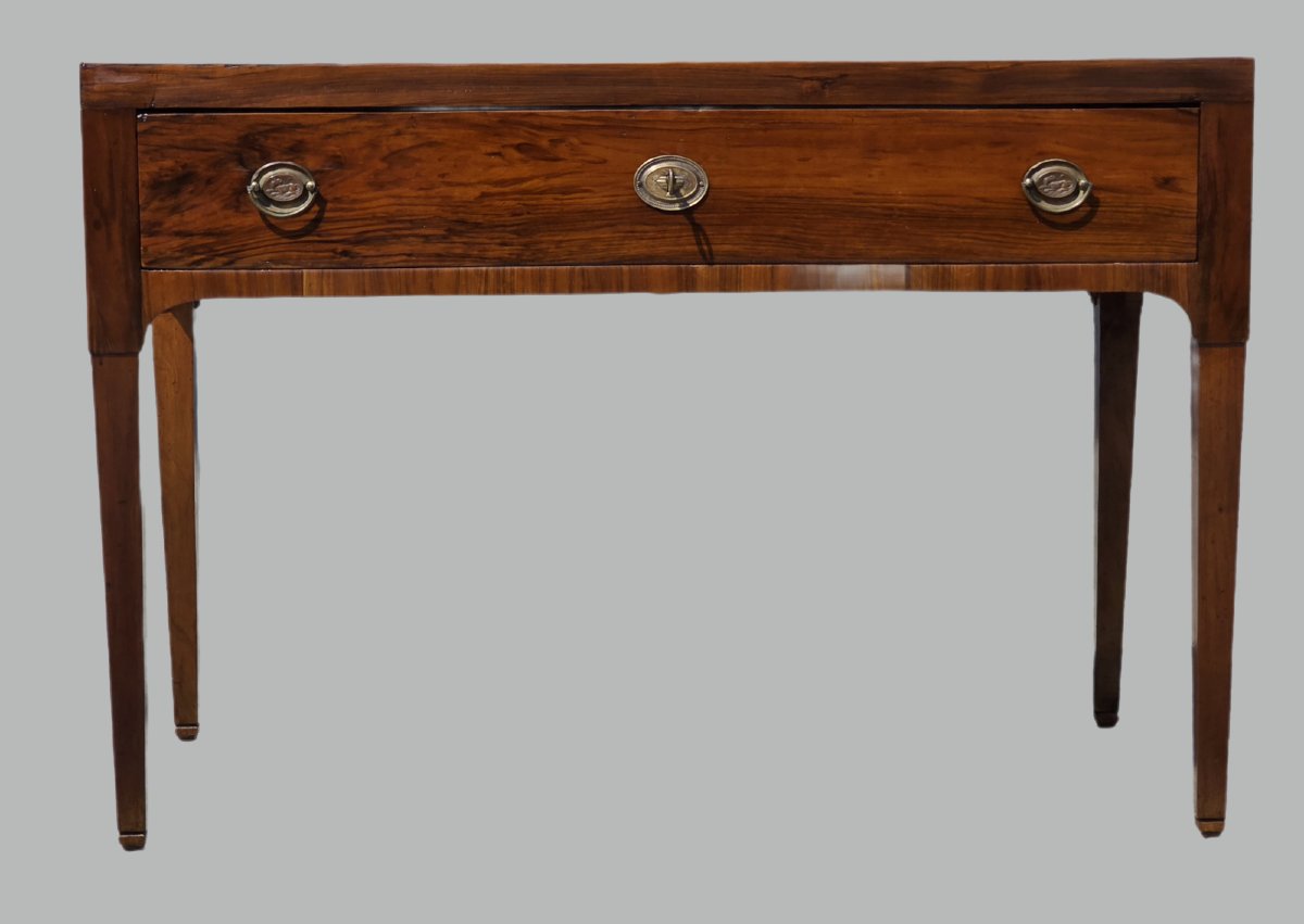 Venetian Directoire-style Writing Desk In Walnut – Vicenza Area, Early 19th Century