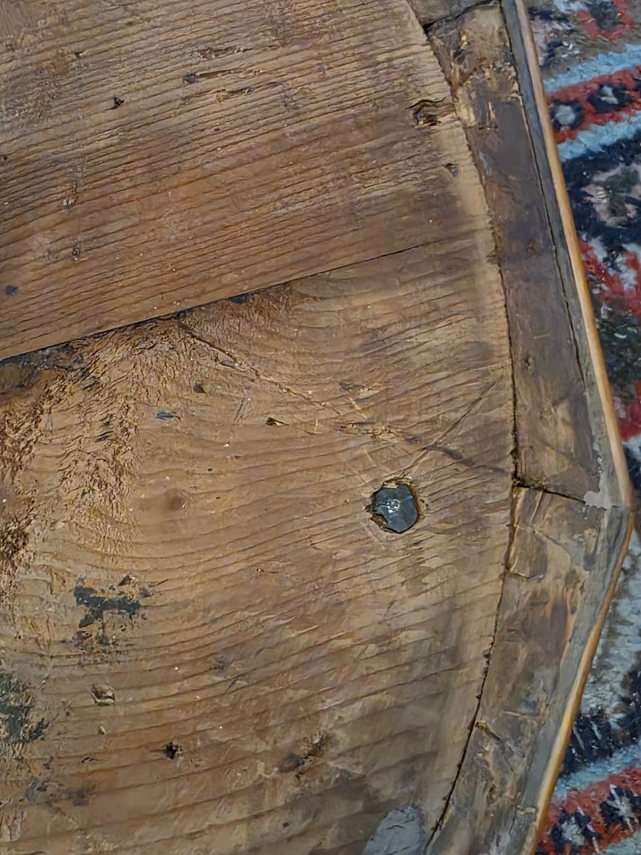 Table italienne dodécagonale marquetée en érable et noyer, début XIXᵉ siècle-photo-8