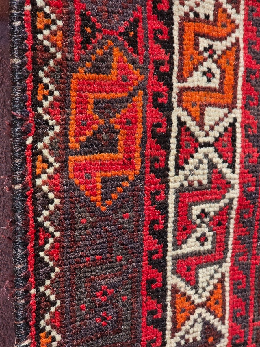 Large Hand-knotted Persian Tribal Rug, 1960s–1970s, 225 × 162 Cm-photo-3
