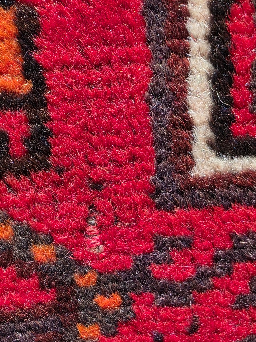 Large Hand-knotted Persian Tribal Rug, 1960s–1970s, 225 × 162 Cm-photo-5