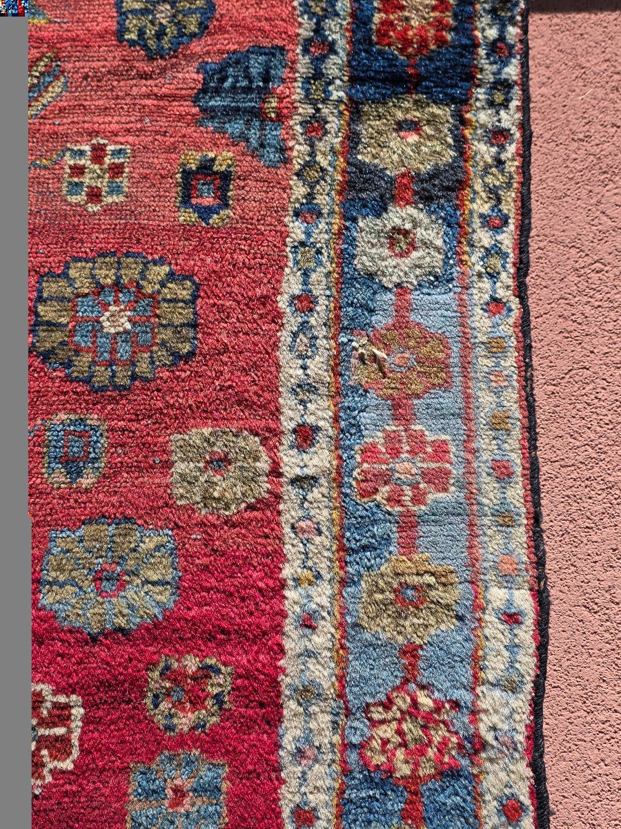 Handcrafted Persian Wool Rug – Floral Design – Iran, 1970s–1980s-photo-6