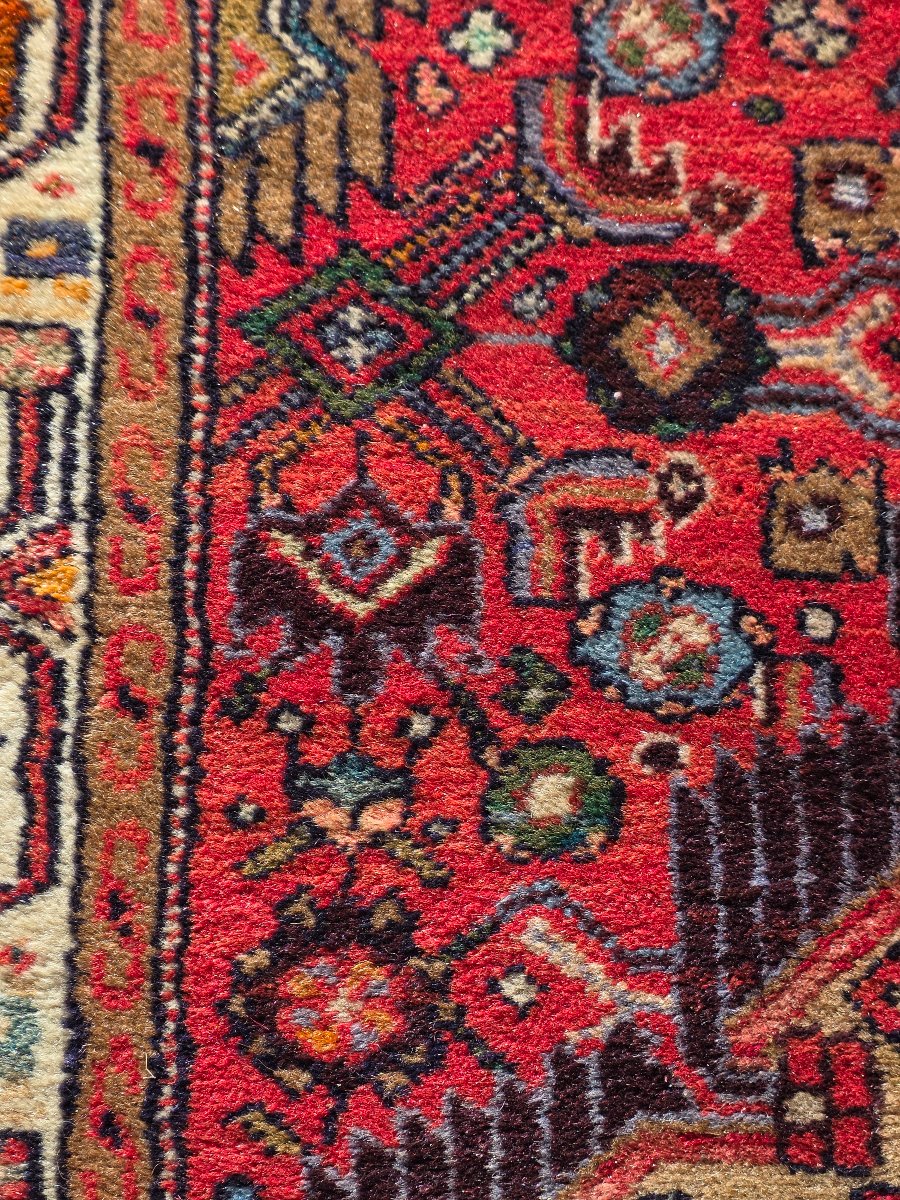 Handcrafted Persian Wool Rug – Traditional Iranian Craftsmanship – 1970s–1980s-photo-3