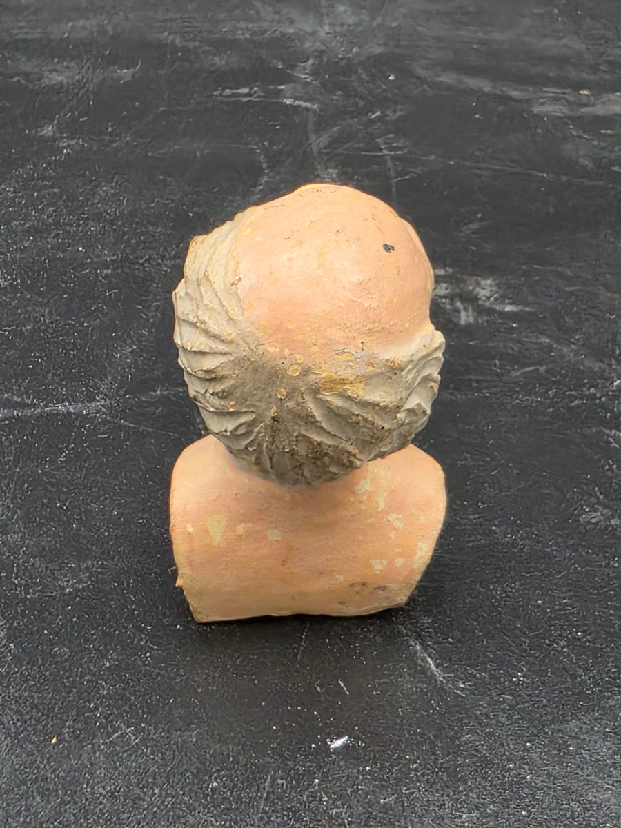 Trois têtes de santons de crèche napolitaine en terre cuite polychrome – Début du XIXe siècle-photo-4