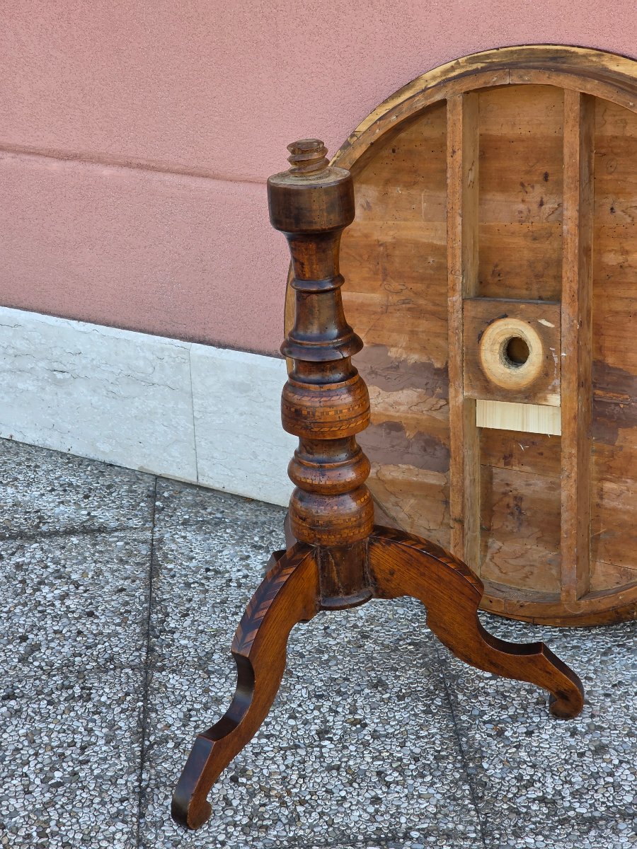Inlaid Coffee Table From Emilia, Rolo Area – Late 19th Century-photo-3