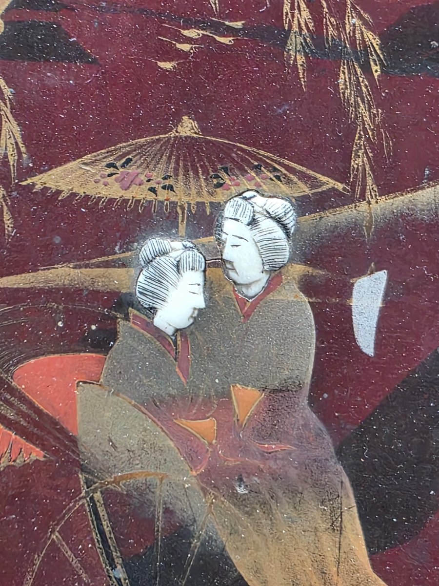 Japanese Maki-e Lacquer Panel Depicting Mount Fuji, Early 20th Century-photo-2