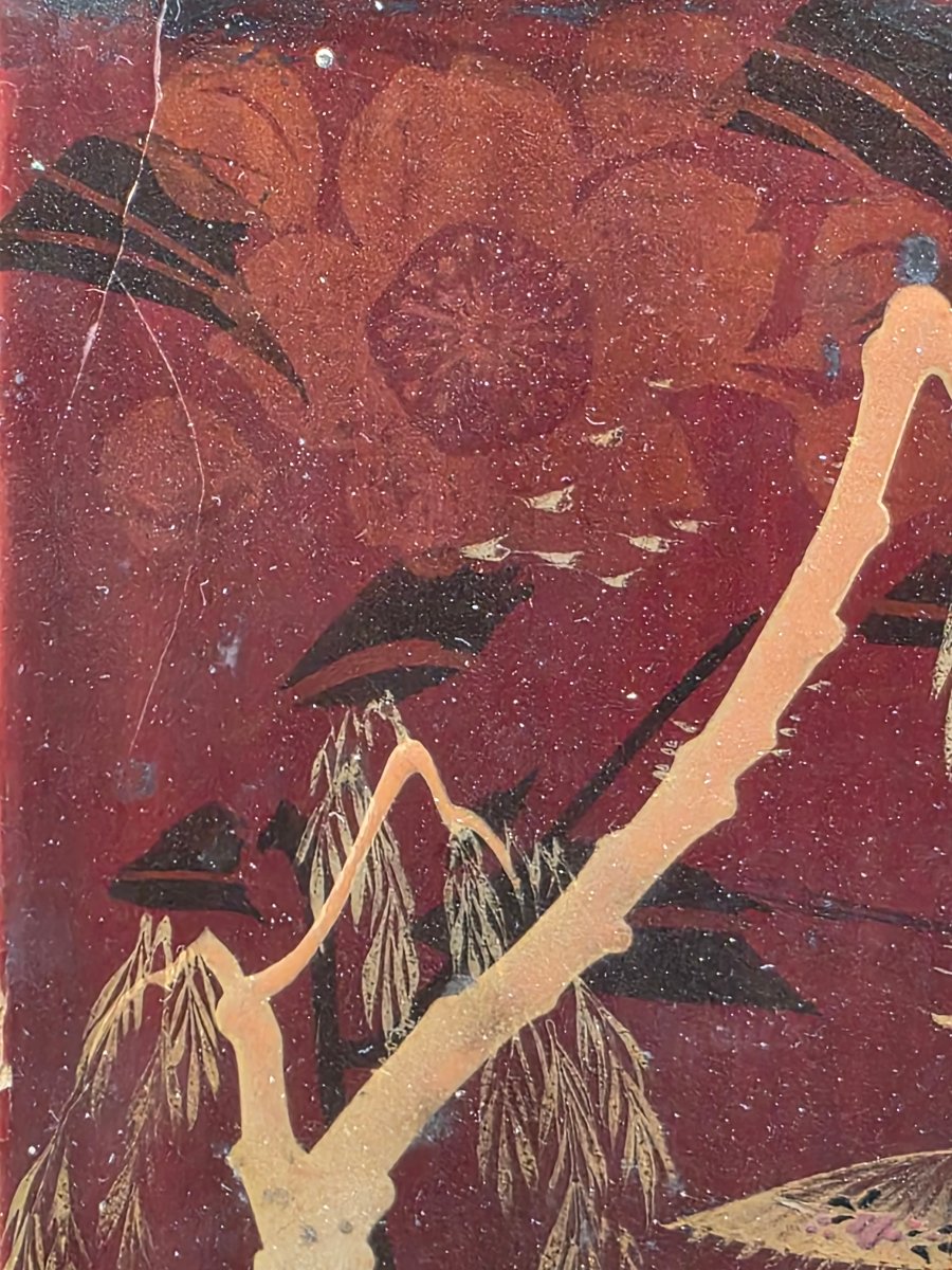 Japanese Maki-e Lacquer Panel Depicting Mount Fuji, Early 20th Century-photo-3
